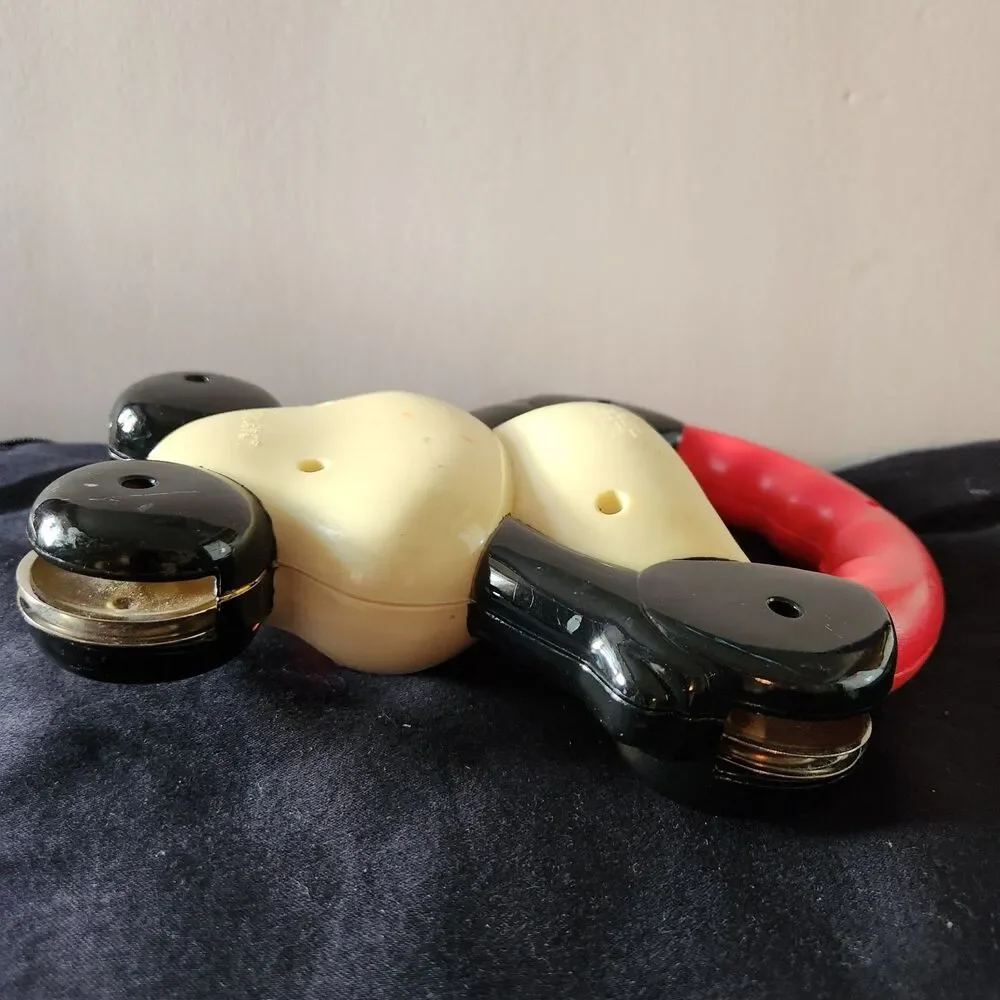 VINTAGE Little Tikes Animal Band panda shaker tambourine